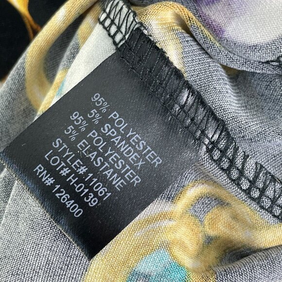 Antthony Womens Plus 1X Chain & jewels Tunic Top V Neck Stretch Shirt 3/4 Sleeve - Picture 5 of 11